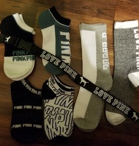 Pink bundle VS socks and lanyard